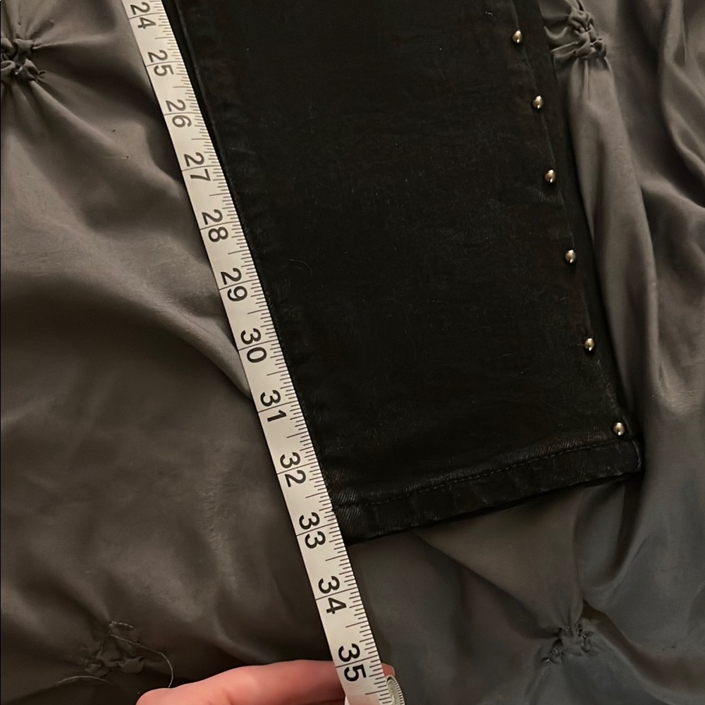 Long Tall Sally Black Skinny Jeans with Studded Detail - Picture 4 of 6
